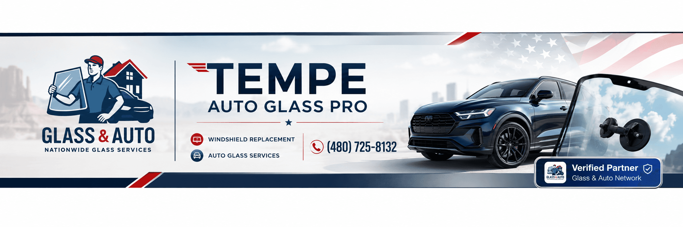 Tempe Auto Glass Pro verified Glass & Auto partner banner